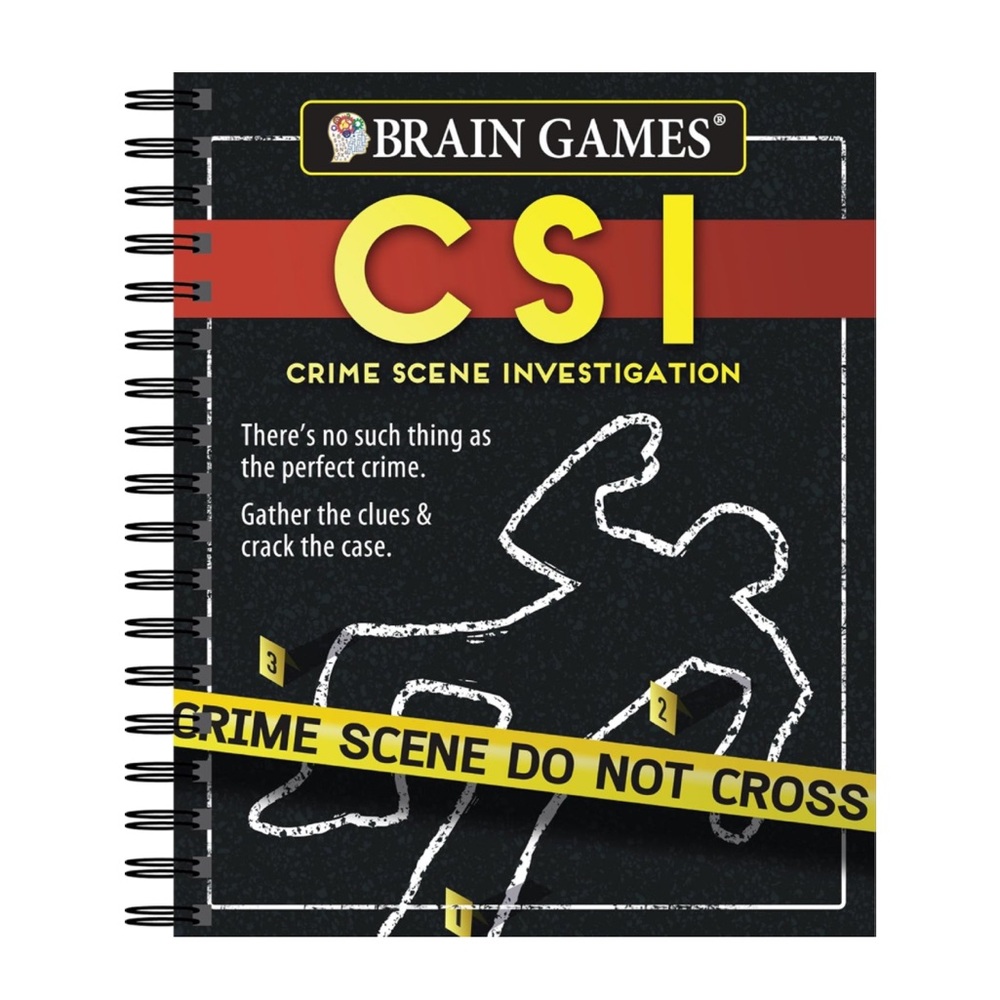 ✨NEW✨Brain Games CSI Crime Scene Investigation Book